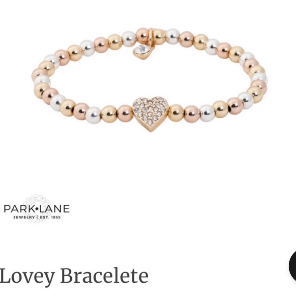 Park Lane Tri-Tone Heart Bracelet
